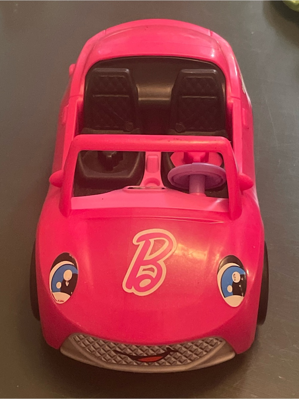 Fisher Price Little People Barbie Pink Convertible Cruiser Car Music & Sounds